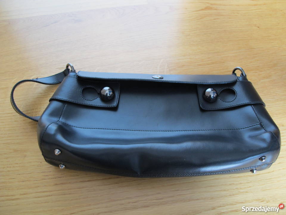 Torebka skórzana czarna marki FURLA 35cm Olkusz sprzedam