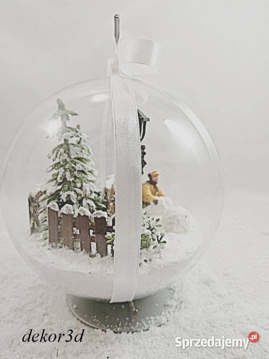 Oryginalna bombka 3d 15 rękodzieło dekoracja Trzebnica