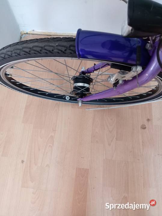 Rower młodzieżowy 26 3 biegi Dynamo w kole LED Ciechanów