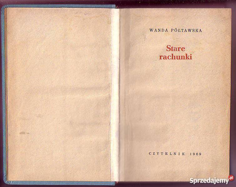 7907 STARE RACHUNKI WANDA PÓŁTAWSKA Czyrna