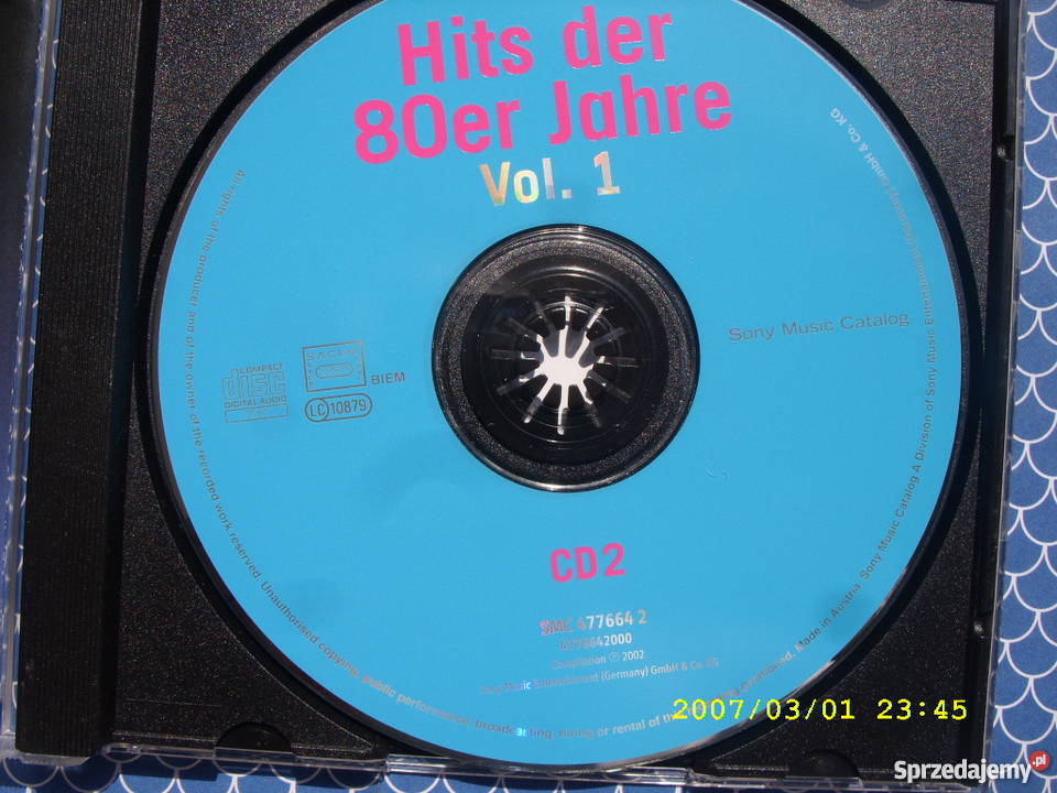HITS JAHRE DER 80ER VOL1 CD 1 2 3 Sony music Wołów