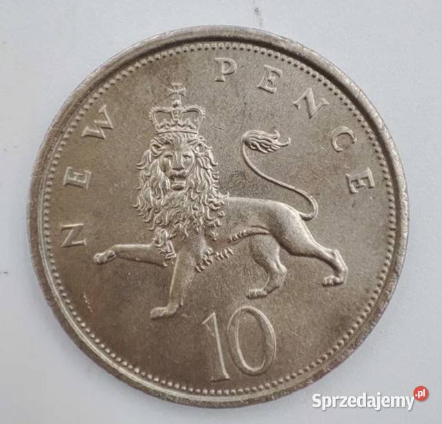 Moneta 10 pence PENCE1975r