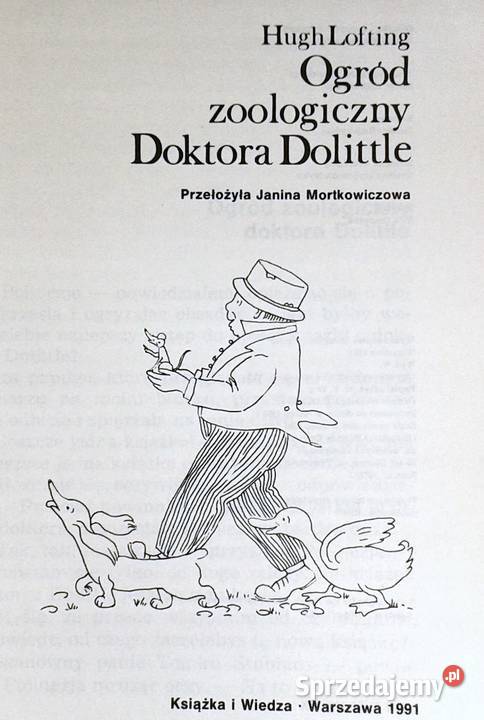 Ogród zoologiczny doktora Dolittle Hugh Lofting Pozostałe Chełm