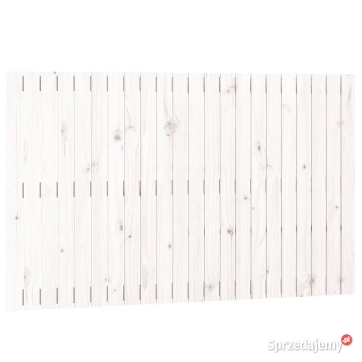 Wezgłowie łóżka białe 140x3x90 lite drewno mazowieckie Warszawa