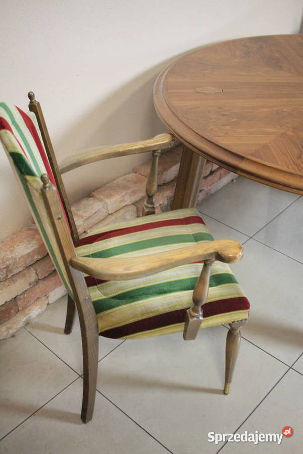 Stół jadalniasalon komplet krzeseł śląskie Pszczyna