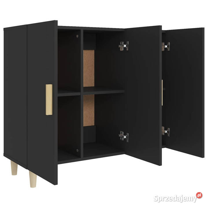 Szafka czarna 90x34x80 materiał drewnopochodny Warszawa