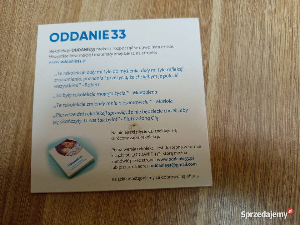 Rekolekcje Oddanie 33 Serock