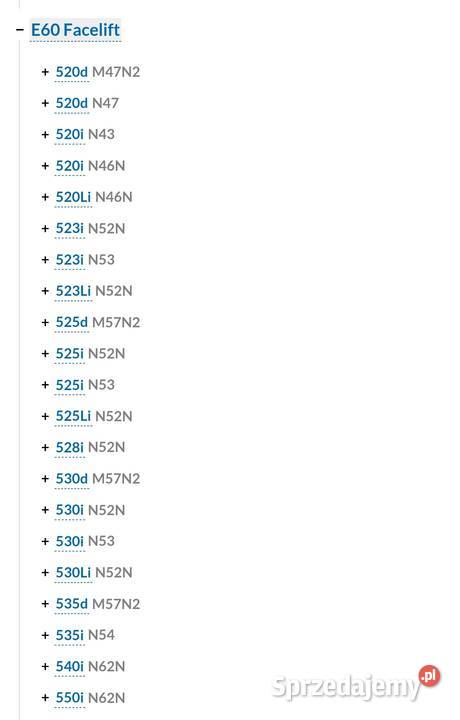 Nowy łącznik stabilizatora prawy Bmw e60 e61