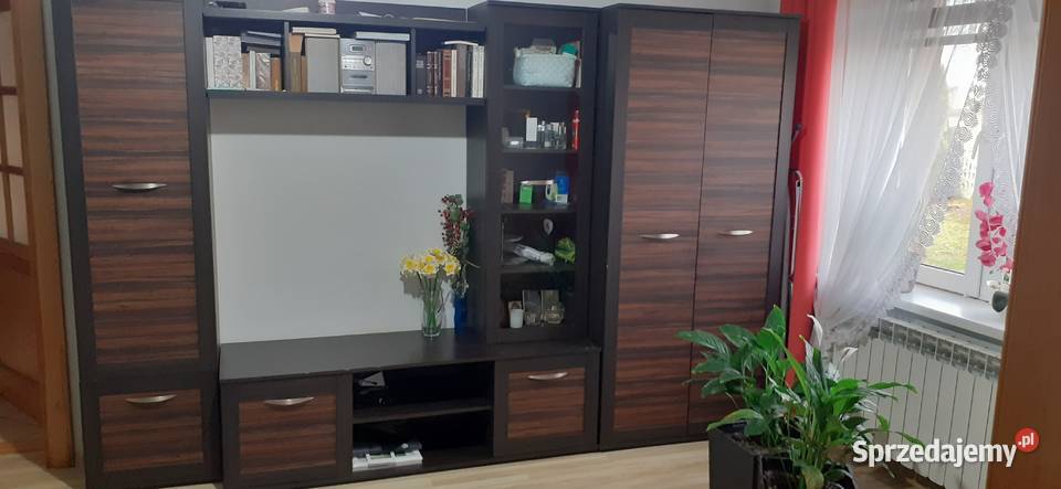 Meblościanka wersalka ława z fotelami Janowiec Kościelny