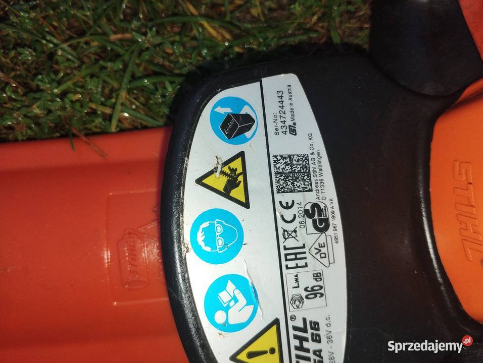 Nożyce akumulatorowe Stihl HSA 56 HSA 86 Gościeradów Ukazowy sprzedam