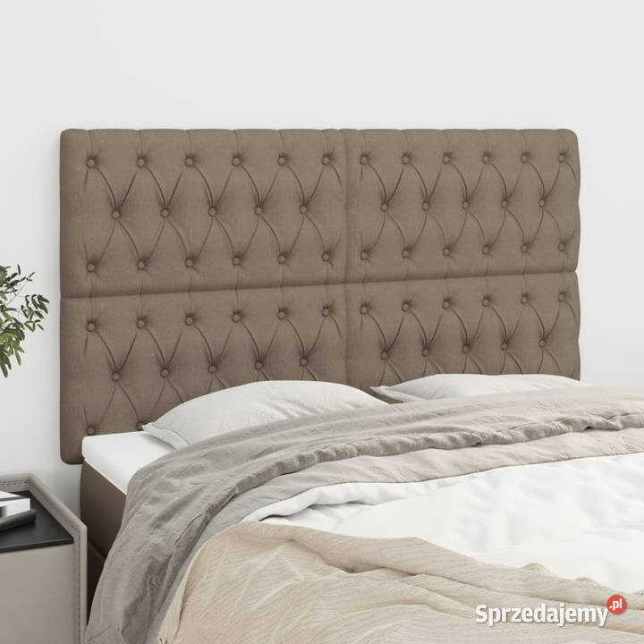 Zagłówki do łóżka 4 taupe 80x7x7888 tkanina Warszawa sprzedam