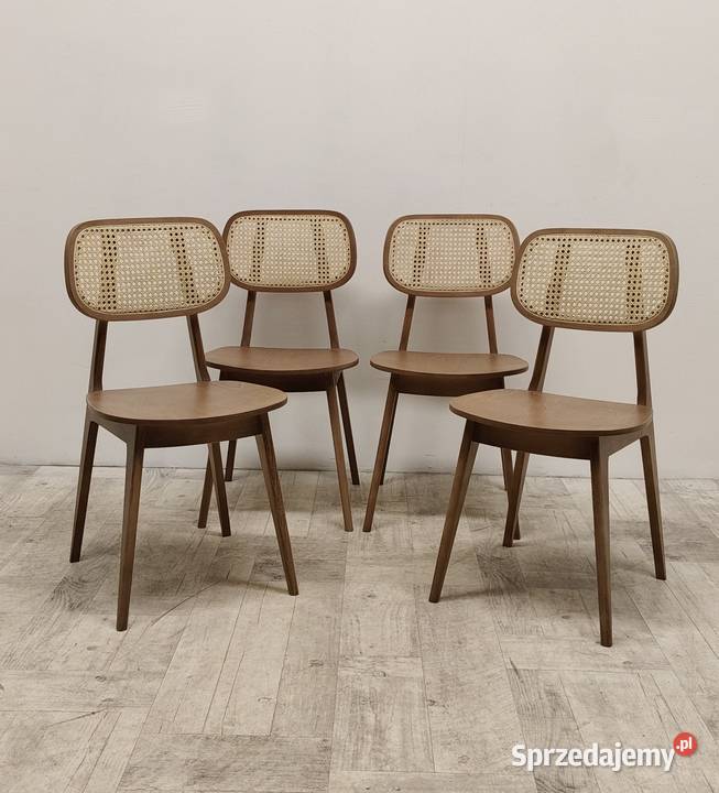 krzesło krzesła design duński drewniane oparcie Radomsko