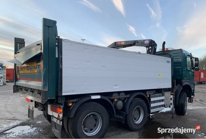 wywrotka 6x6 z dzwigiem Volvo Terberg 440KM Warszawa