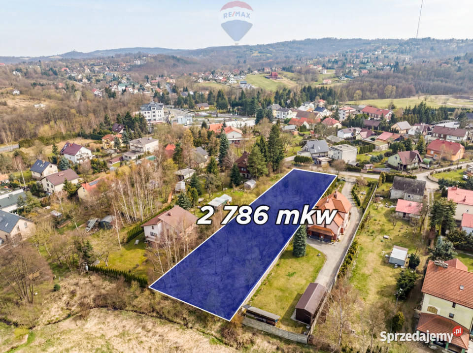 Działka budowlana Wieliczka Polna asfalt