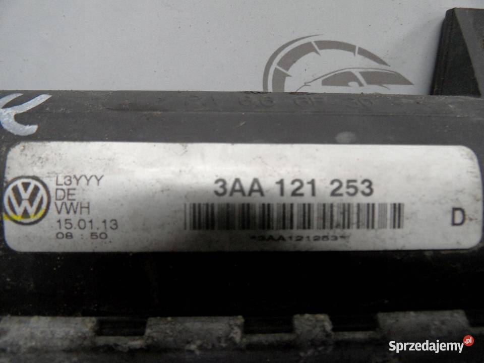 PASSAT B7 16 TDI 13r chłodnica wody 3AA121253 Chłodnie wody