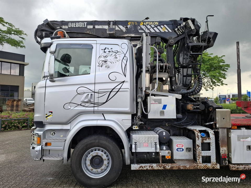 Do przewozu drewna Scania 6x4 z naczepa do Warszawa
