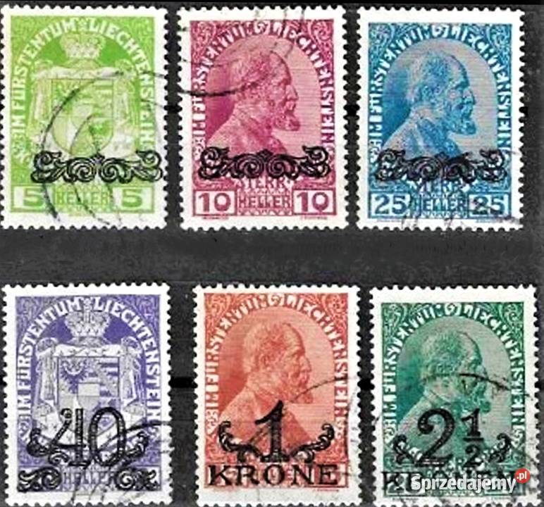 LIECHTENSTEIN 1920dwie kompletne serie sprzedam