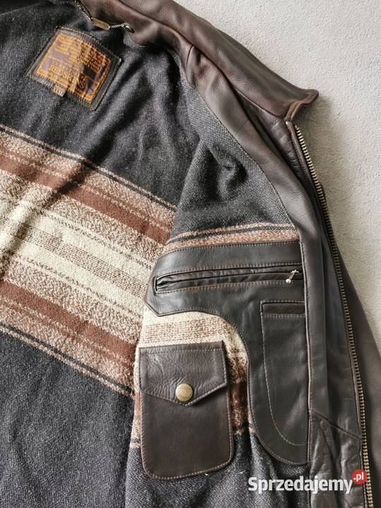 REDSKINS Oryginalna kurtka skórzana XXXL JEDYNA Wiosenna/Jesienna