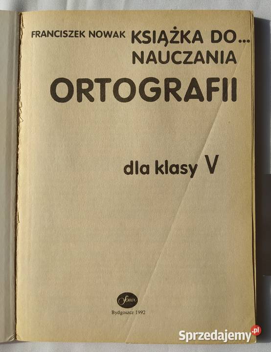 Książka do nauczania ortografii 5 Franciszek sprzedam
