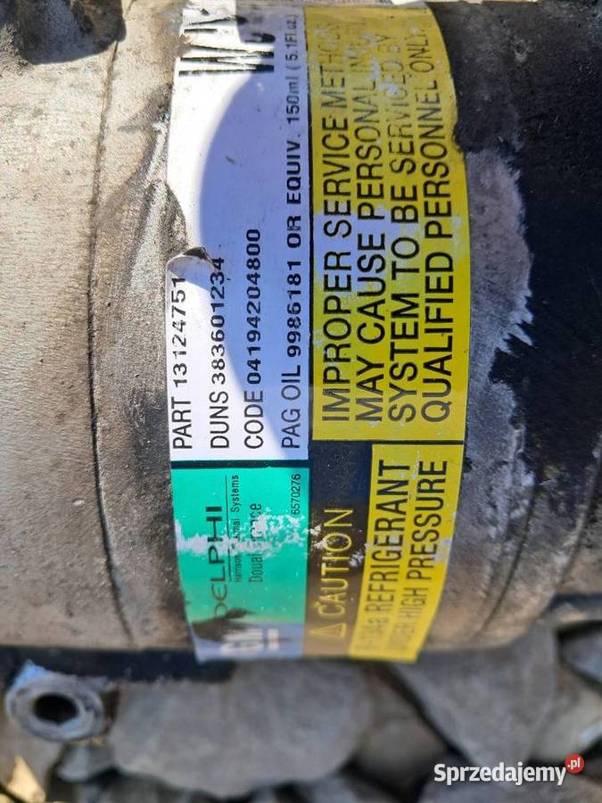 Kompresor klimatyzacji opel 17cdti Jasło