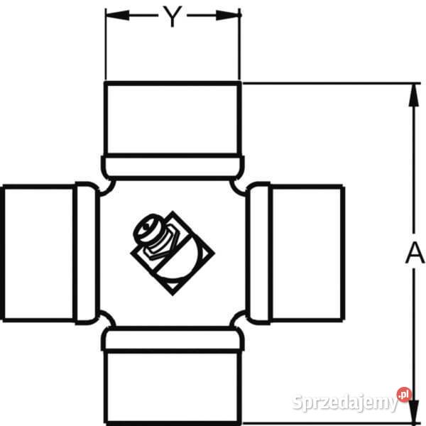 Krzyżak wału 349x935 mm S8H8 BondioliPavesi Do maszyn uprawowych Kamionna
