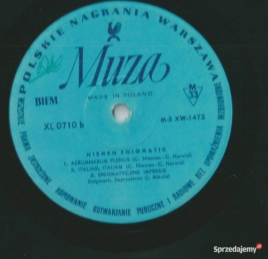 ENIGMATIC Niemen 1971 XL0710płytawinyl Łódź sprzedam