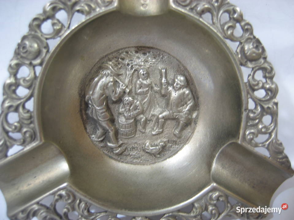 Stara Popielniczka Srebrna Warszawa