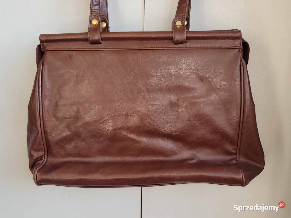 Duża torba brązowa na ramię mazowieckie