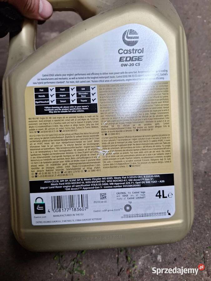 Olej Castrol 0W20 łódzkie Sieradz sprzedam