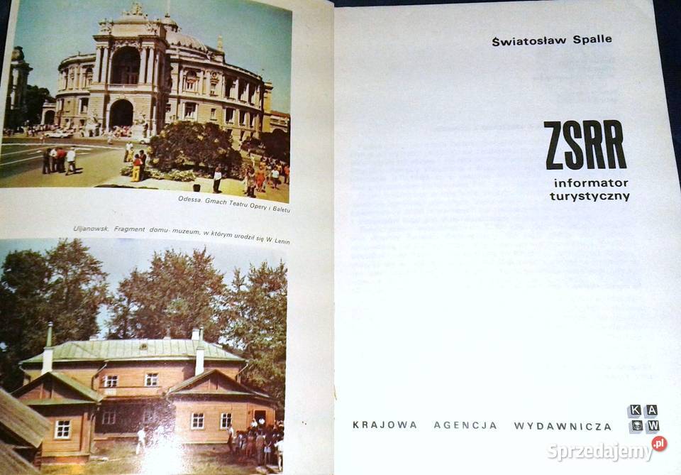 ZSRR Informator turystyczny Światosław Spalle Rok wydania 1977 Pozostałe