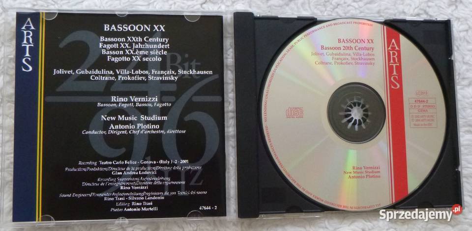 Płyta CD Bassoon XX Fagot XX w mazowieckie Warszawa