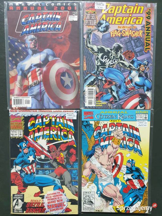 Captain America Annual 4 komiksy Marvel USA Rok wydania 1992