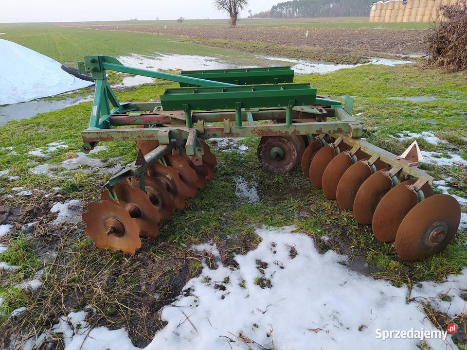 Brona talerzowa Famarol Słupsk U 236 nieuszkodzony Maszyny uprawowe łódzkie Bielawy