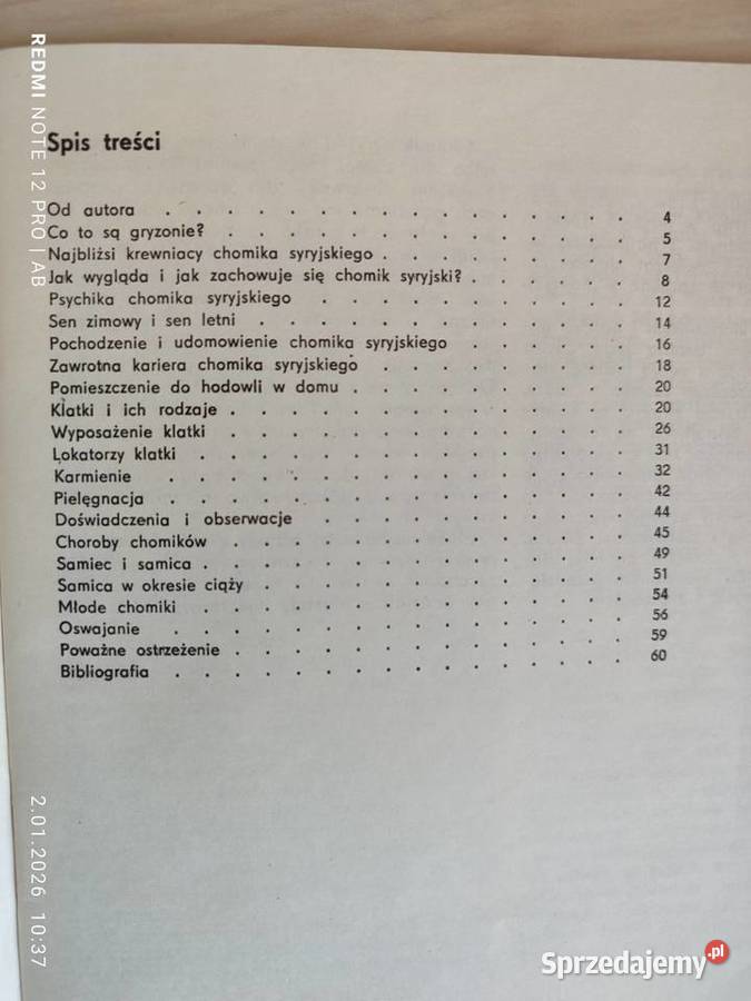 Chomik syryjski M Huszcz wyd z 1986 r