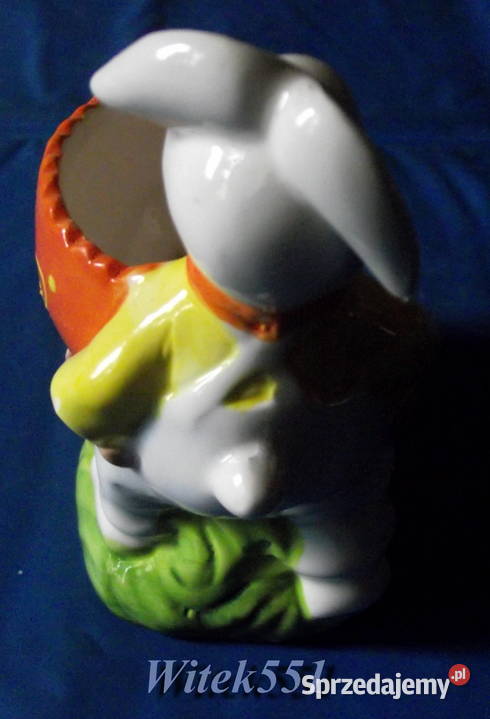 PIĘKNY PORCELANOWY KRÓLICZEK SZKATUŁKA OKAZJA Porcelana i szkło Stalowa Wola