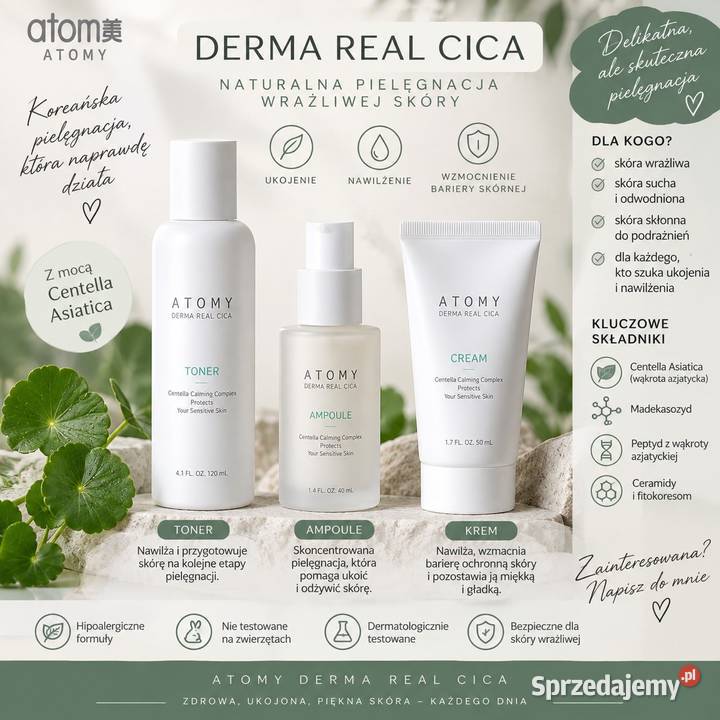 ATOMY DERMA REAL CICA ZESTAW DO PIELĘGNACJI opolskie Opole sprzedam