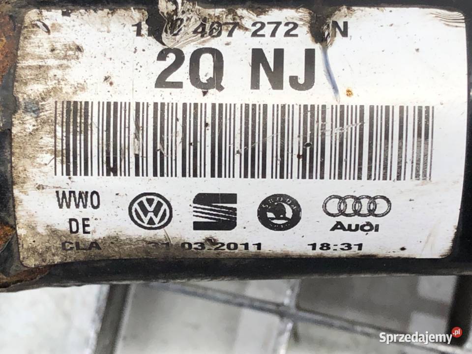 PÓŁOŚ PRAWY PRZÓD SKODA SUPERB II 16 105 0915 sprzedam