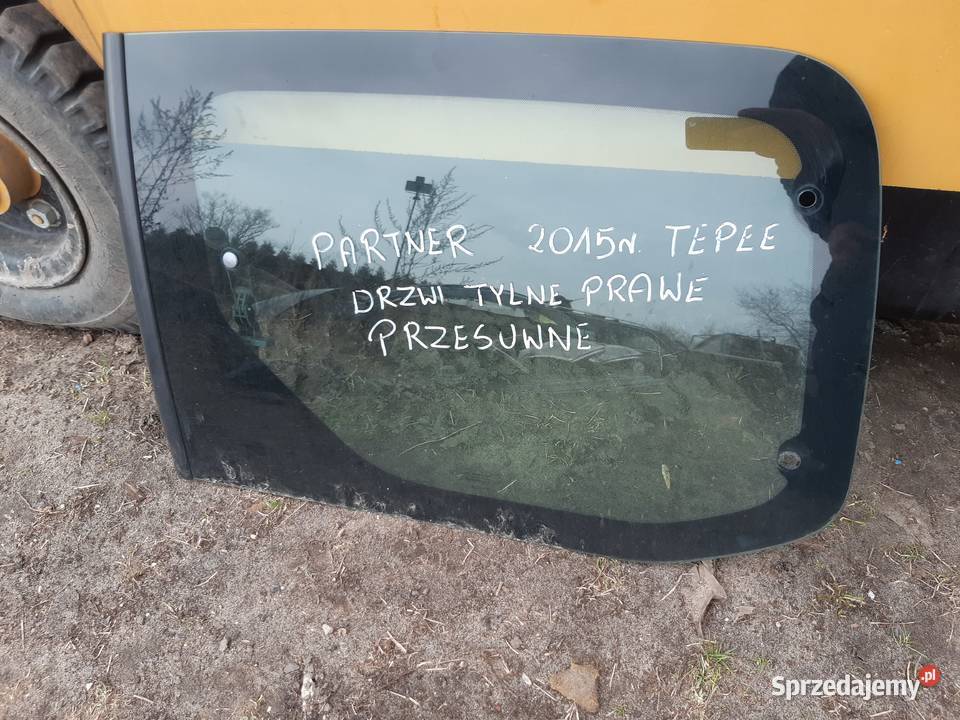 Berlingo III Partner II Lift Szyba drzwi prawy Mińsk Mazowiecki