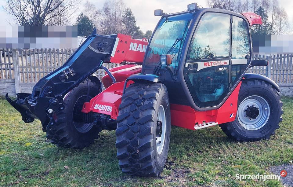Manitou ładowarka teleskopowa nowe opony śląskie Wręczyca Wielka