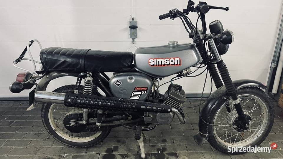 Simson S51 czterobiegowy zarejestrowany nieuszkodzony