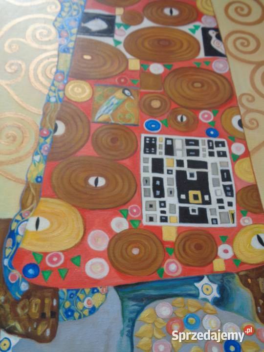 Obraz olejny Drzewo życia Spełnienie Klimt Malarstwo Katowice sprzedam