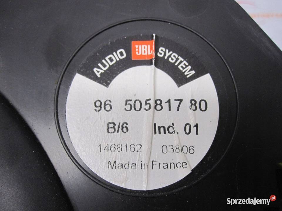 PEUGEOT 407 COUPE subwoofer JBL 9650581780
