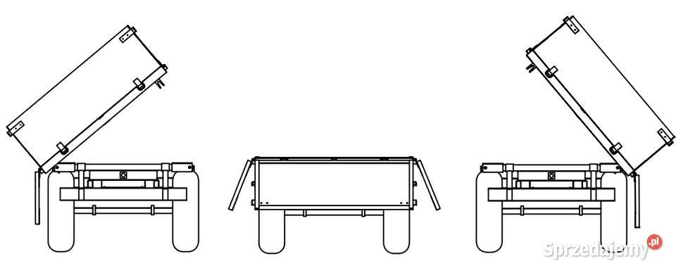 3 Jednoosiowa przyczepa rolnicza z kiprem Sanko Szubin