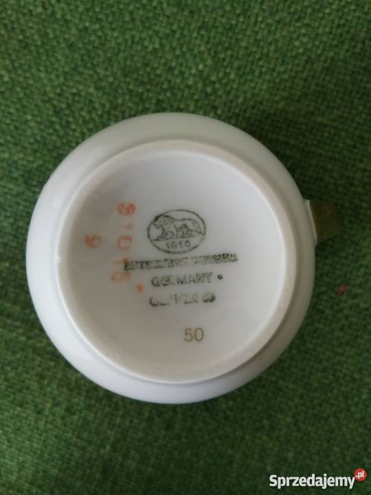 Mlecznik i filiżanka kobaltowa porcelana Gorlice sprzedam