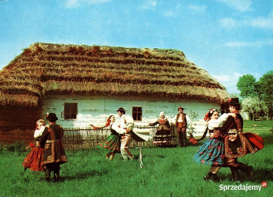 Pocztówka Folklor Konin