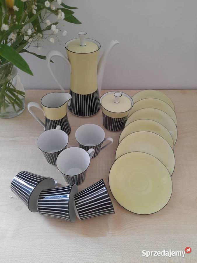 Porcelanowy serwis espresso Volkstedt lata Bogatynia sprzedam