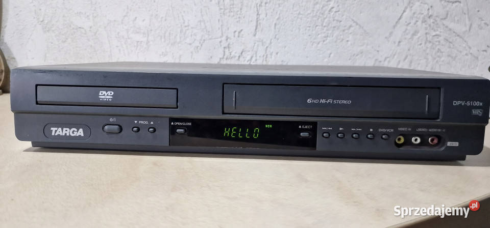 DVD VHS Targa DPV5100x DPV 5100 x VHS CD player Międzychód