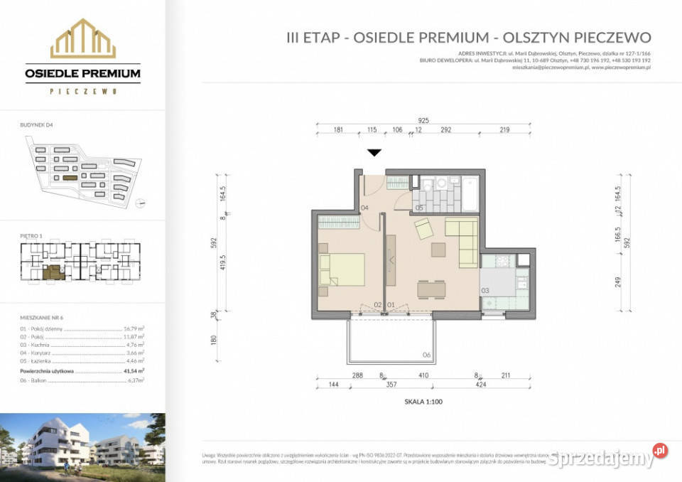 Nowe mieszkanie z widokiem na las Osiedle Olsztyn
