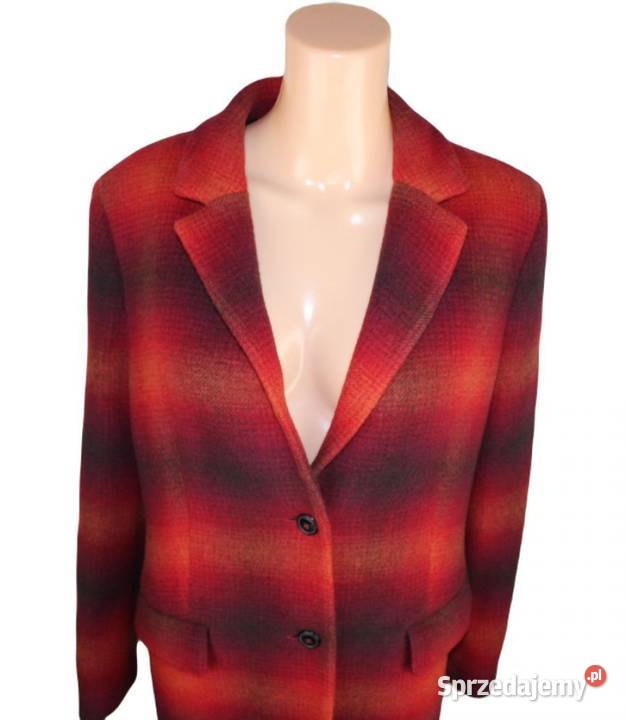 Płaszcz Tommy Hilfiger damski Wool Blend Check Tarnowskie Góry