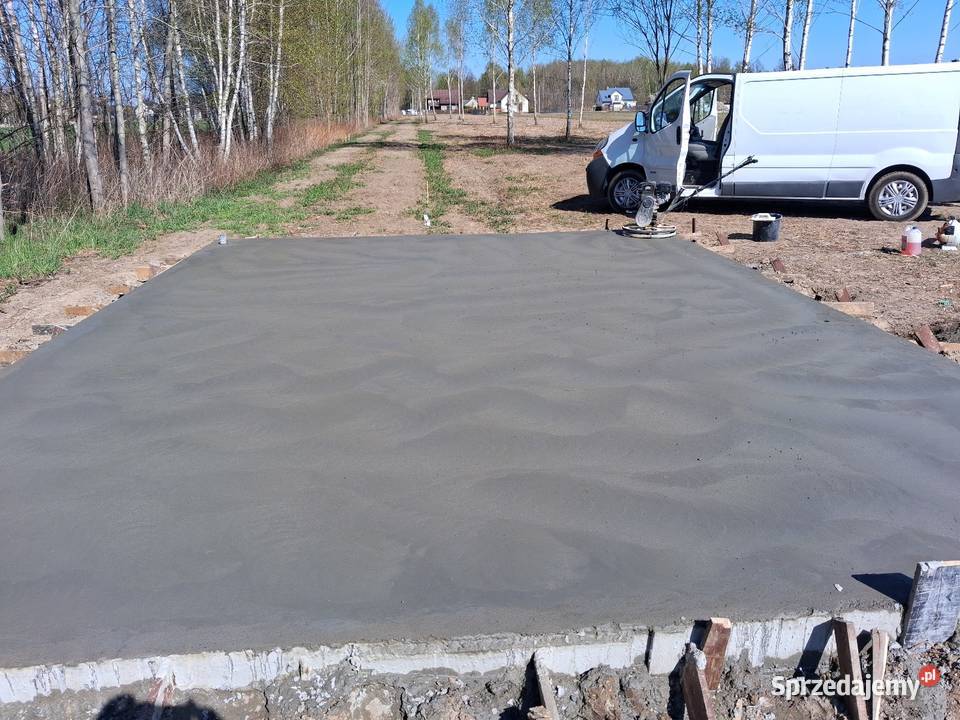 Wylewki betonowe garaże tarasy i altany Długa Kościelna